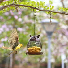 Load image into Gallery viewer, Creative Metal Kitten Bird Feeder