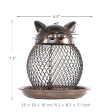 Load image into Gallery viewer, Creative Metal Kitten Bird Feeder
